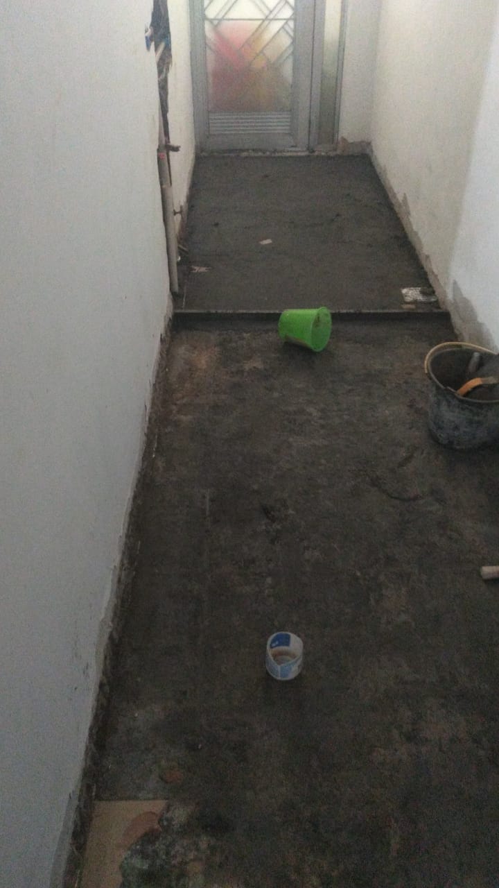 Piso em andamento - CSM Reformas